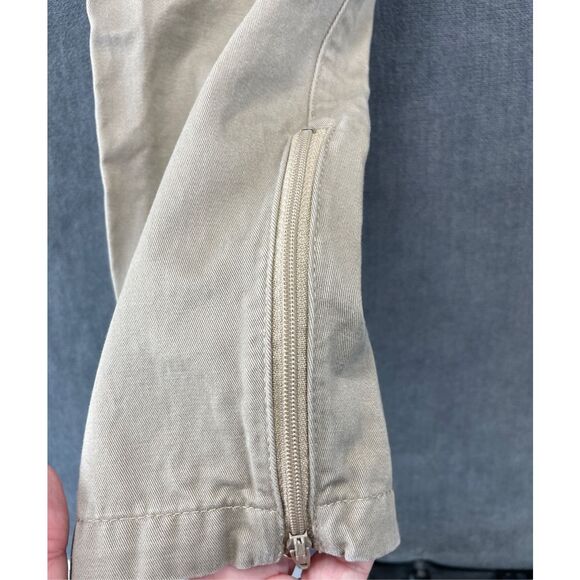 I Love Ugly Tapered Jogger Pants‎ Men M Beige Casual Zip Ankle Urban Streetwear - Picture 2 of 12